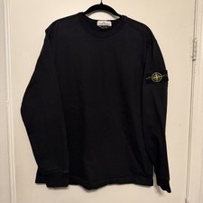 Stone Island Compass Logo Patch Sweater Long Sleeve Black XL Extra Large