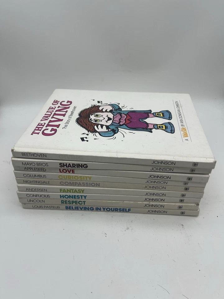 A ValueTale Lot Johnson, Spencer & Ann Vntg Hardcover Value Tales Biographies 18 - Image 3 of 4