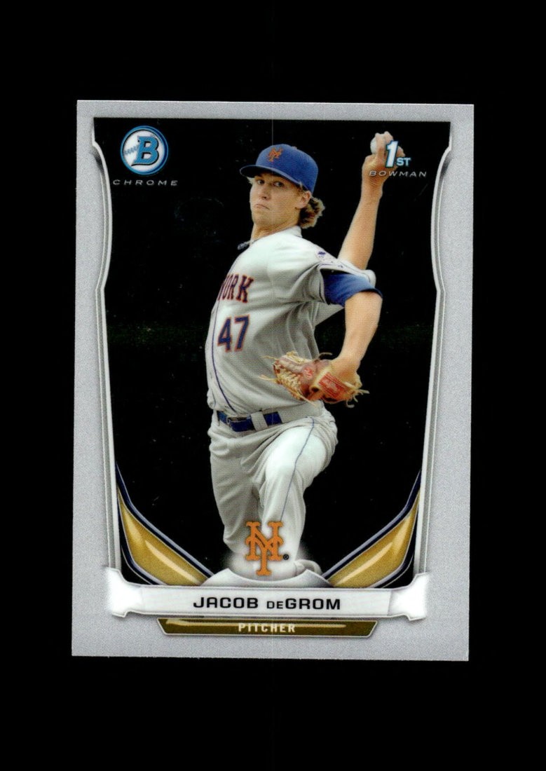 2014 Bowman Chrome: #BCP73 Jacob DeGrom 1st RC NM-MT OR BETTER