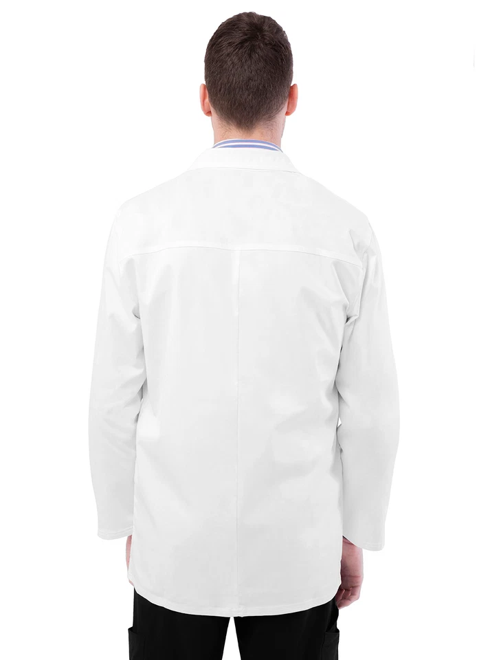 Adar Pop-Stretch Mens 31" Snap Front Lab Coat Very Comfortable - Image 2 of 4