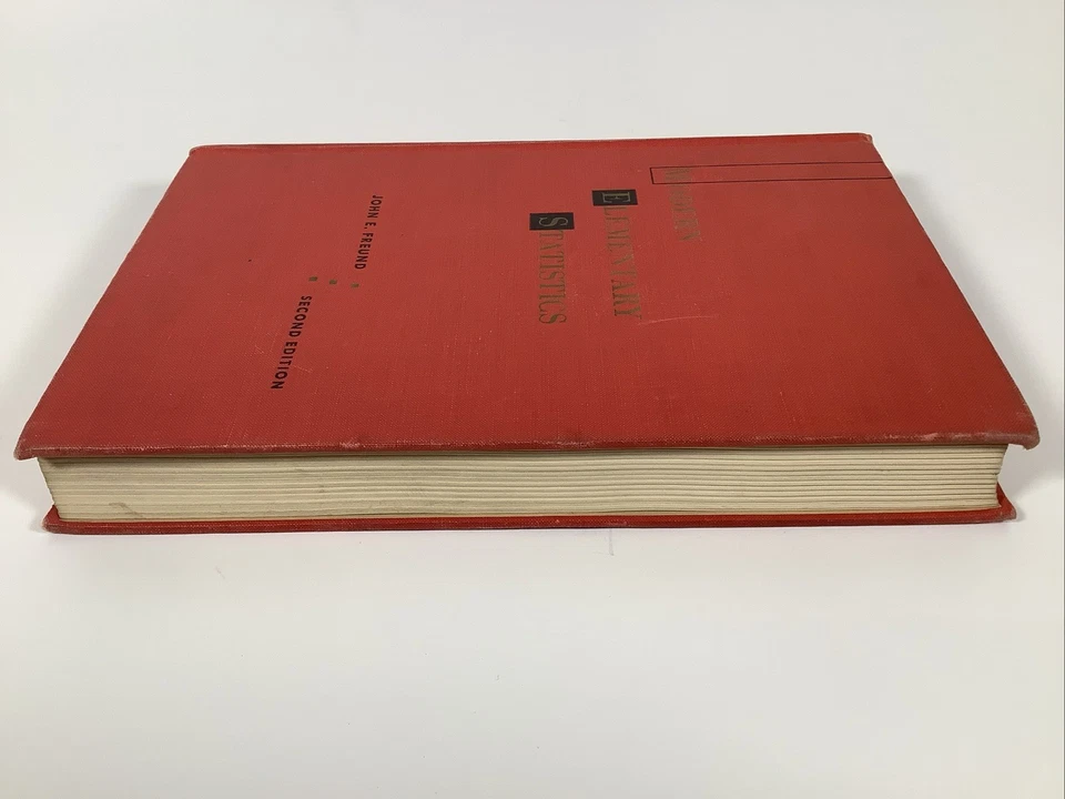 Modern Elementary Statistics John E. Freund 2nd Edition Hardcover - Image 4 of 4