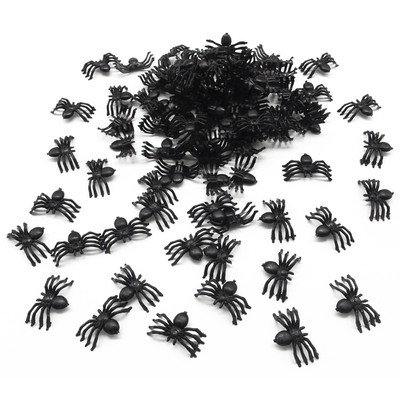 100 DEKO SPINNEN # Halloween Party Raumdeko Tisch Dekoration Tiere Hexe Grusel