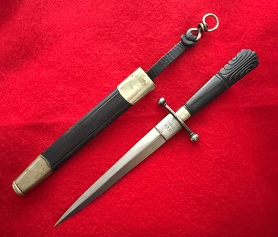 RARE Antique German S&K Solingen Dirk/Dagger 1840s w/Scabbard   Early 19 Century