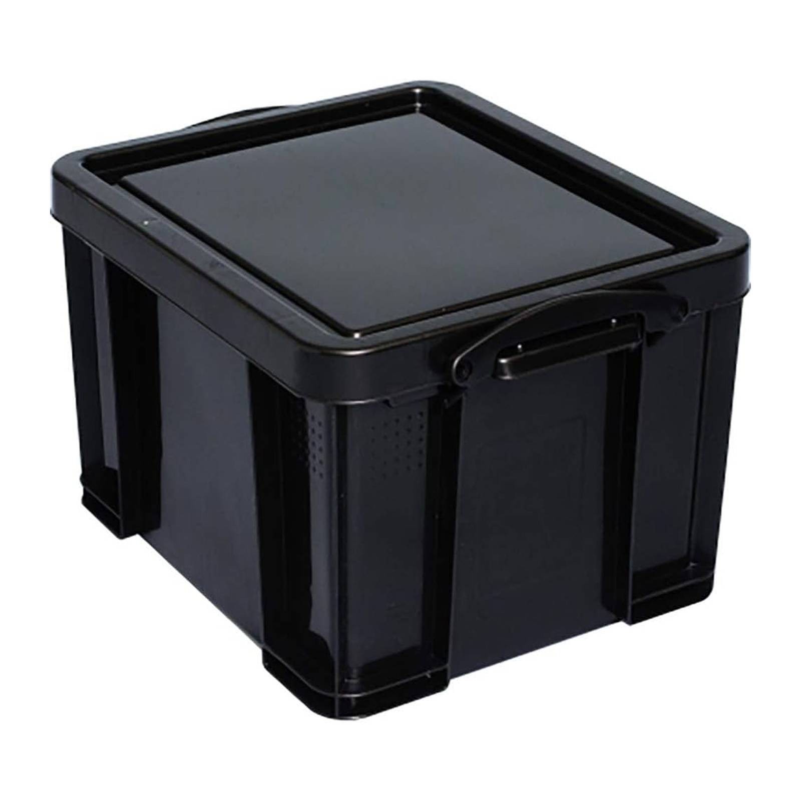 Really Useful Recycled Storage Box Black With 35 L - Image 2