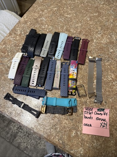 X24 SMALL Fitbit Charge 3 and 4 Soft Replacement Bands Sport Strap ...