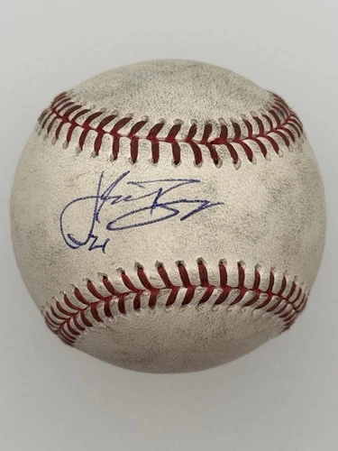 Jake Burger Autographed Baseball Texas Rangers