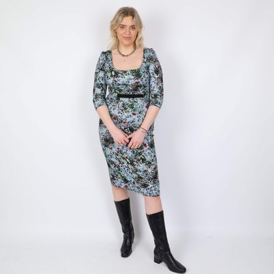 Erdem Blue Dress, UK Size 14