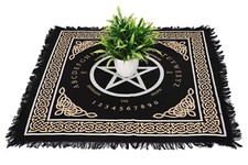 Cotton Alter A-Z Spell Pentagram Alter Tarot Spread Witchcraft Beautiful