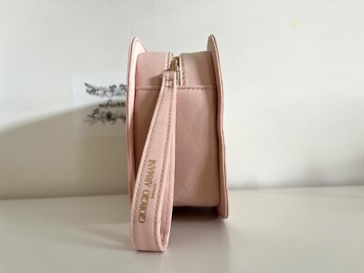 Giorgio Armani Beauty Pouch blush pink Bag cosmetic toiletry Giorgio Armani Beauty Pouch blush pink Bag cosmetic toiletry