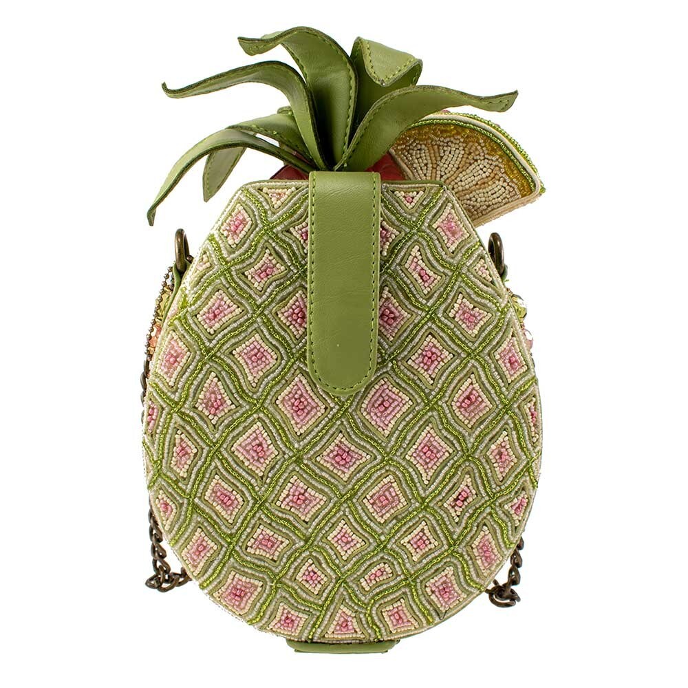 Mary Frances Pineapple Island Beaded Crossbody Novelty