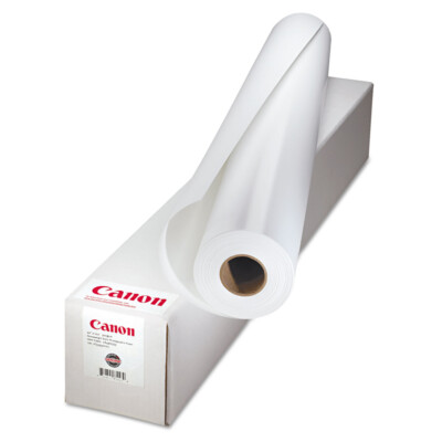 Matte Coated Paper Roll, 2'' Core, 5 Mil, 24'' X 100 Ft, Matte White