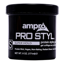 Ampro Pro Styl Gel - Super Hold - 6 oz Hair Gel