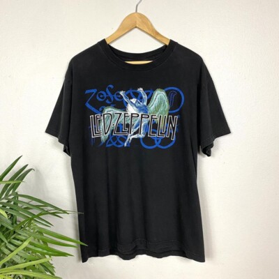 Vintage 90s Led Zeppelin Zoso Tour T-Shirt L | eBay