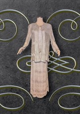 TOM BARRA Gray Silver 3 Pc Maxi Skirt Jacket Cami MOTHER OF THE BRIDE Women's 16