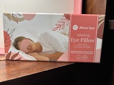 ALIEVA SPA Relaxing Eye Pillow Heat/Cold Relief NIB open Box