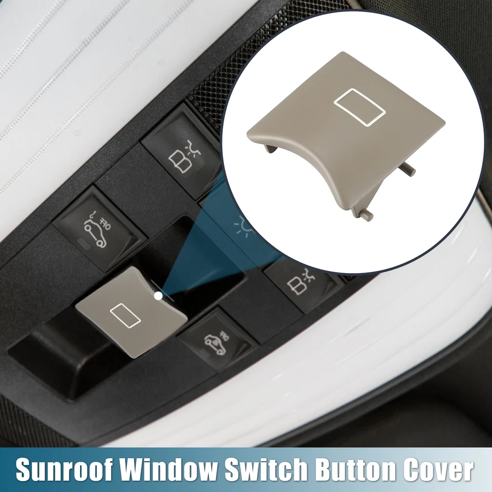 Cubierta de botón de interruptor de ventana de techo corredizo para Mercedes-Benz ML500 ML350 2006-2011 caqui Foto 2 de 4