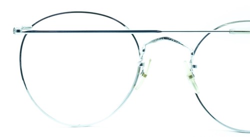 ALGHA (SAVILE ROW) 12KT GF Rhodium Beaufort Panto 50x20mm RX optische Brille Neu - Bild 3 von 13