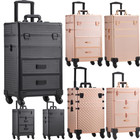 Large Makeup Trolley Case Mobile Beauty Vanity Hairdressing Case with Drawer UK