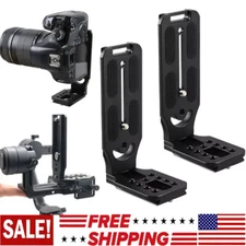 2pcs L-Bracket Quick Release Plate For Camera DSLR Camcorder Nonslip Bracket