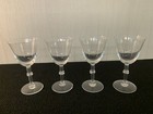 5 White Wine Glasses Model Beaugency In Lalique Crystal (Price Per Unit)