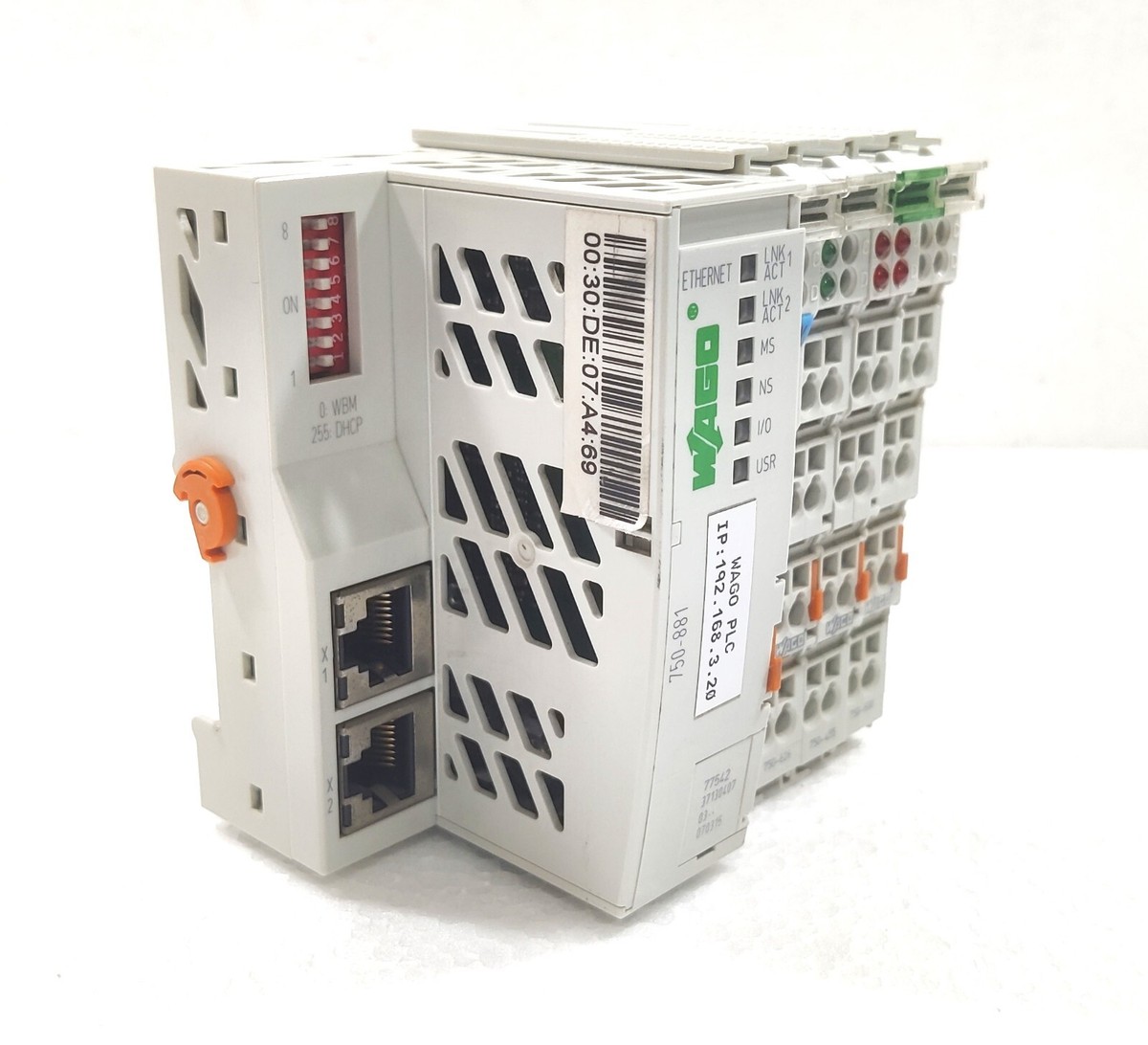 Modulo Controller Ethernet Wago 750-8100 PFC200 – Nuovo Senza Confezione
