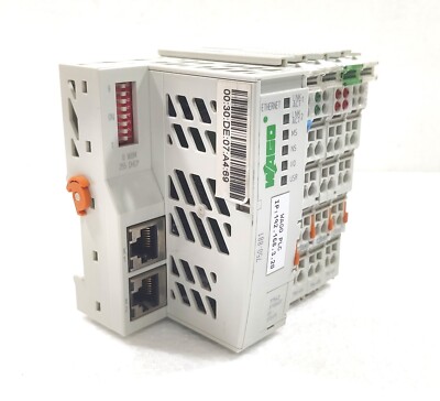 WAGO 750-881 ETHERNET CONTROLLER PLC WITH MODULES 750-626 750-455