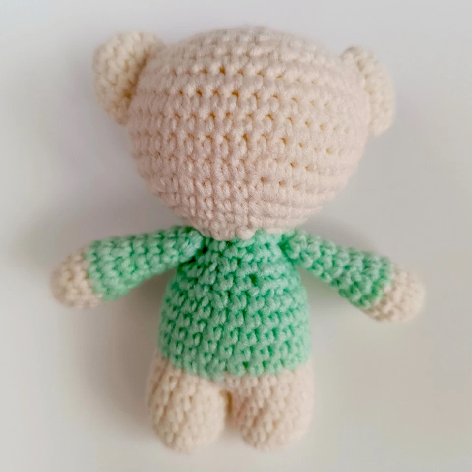 CROCHET LITTLE BEAR AMIGURUMI. HANDMADE SOFT TOY. STUFFED BEAR. AMIGURUMI BEAR. - Image 2 of 4