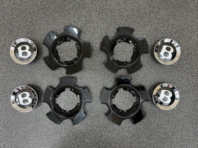BENTLEY HUB CAP / BADGE SELF LEVELLING SET 3SA601171P / 36A601159A 