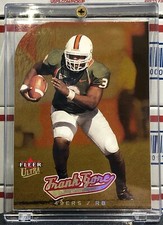 2005 FLEER ULTRA FRANK GORE ROOKIE, #248, GOLD MEDALLION DIE-CUT, MIAMI CANES