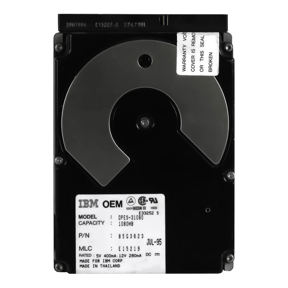 Hard Drive IBM 85G3623 DPES-31080 1GB 5400U/Min SCSI 50-pin 3.5 " Inch - Image 2 of 3