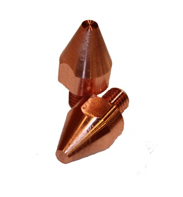 Spot Welding Tips w/ 3/16'' Contact Area - Fits Chicago Electric Spot Welders