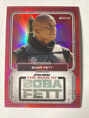 2022 Topps Finest Star Wars Red Refractor #BF-1 Boba Fett #1/5 🔥🔥