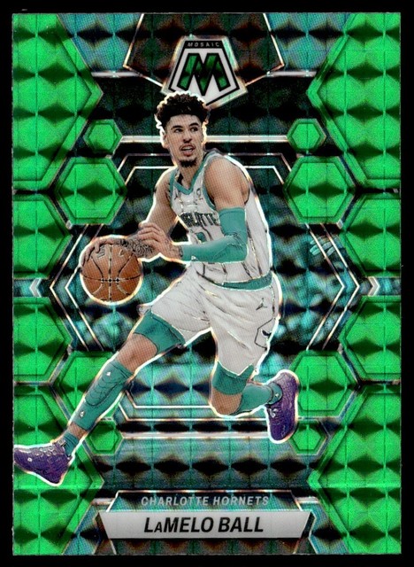 2022-23 Panini Mosaic Green LaMelo Ball Charlotte Hornets #151
