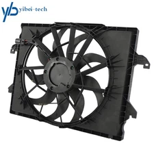 Single Radiator Cooling Fan Assy w/ Shroud For Ram 1500 2019-2023 3.0L 3.6L 5.7L