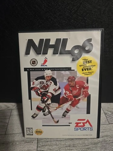 NHL 96 Sega Genesis w/Manual EA Sports 1995 Complete In Box Vintage