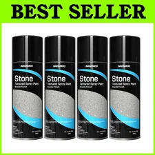 Gray Stone Textured Paint, 13oz x 4