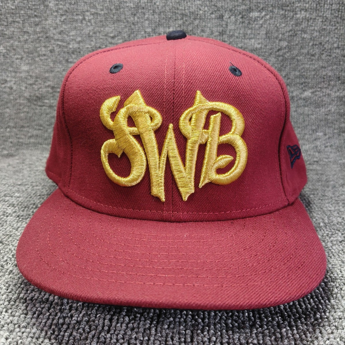New Era SWB RailRiders 59FIFTY Fitted Hat Burgundy 7 1 8 MiLB