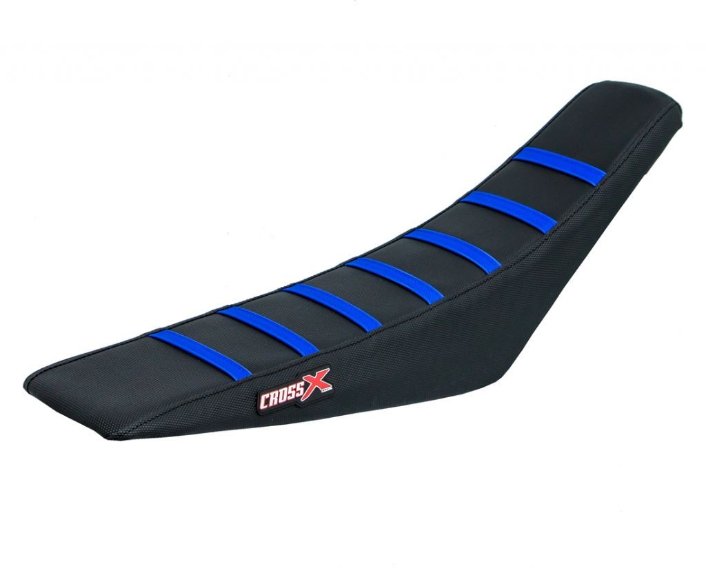 Housse de siège Sherco SEF-R en vinyle premium noir et bleu résistant