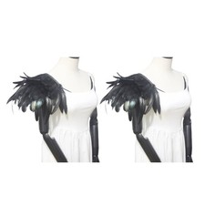 Feather Epaulet Shoulder Pad Evil Wing Shoulder Board Halloween Costume