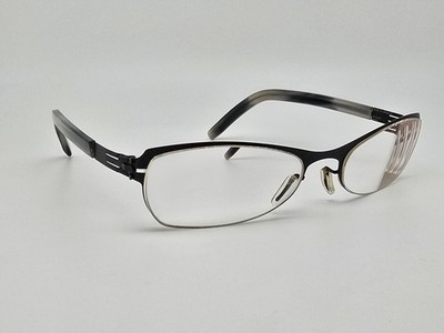 IC! Berlin Bourges Black Titanium Eyeglasses Frame Germany 53-19-131