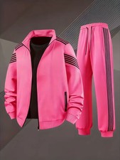 Men's Outfit 2 Piece Set Shirt  Pants Suit PLUS SIZE BIG 4XL