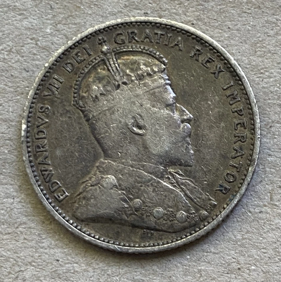 Sammlerstück 25 Cents 1906 Kanada, König Eduard VII. - Bild 2 von 2