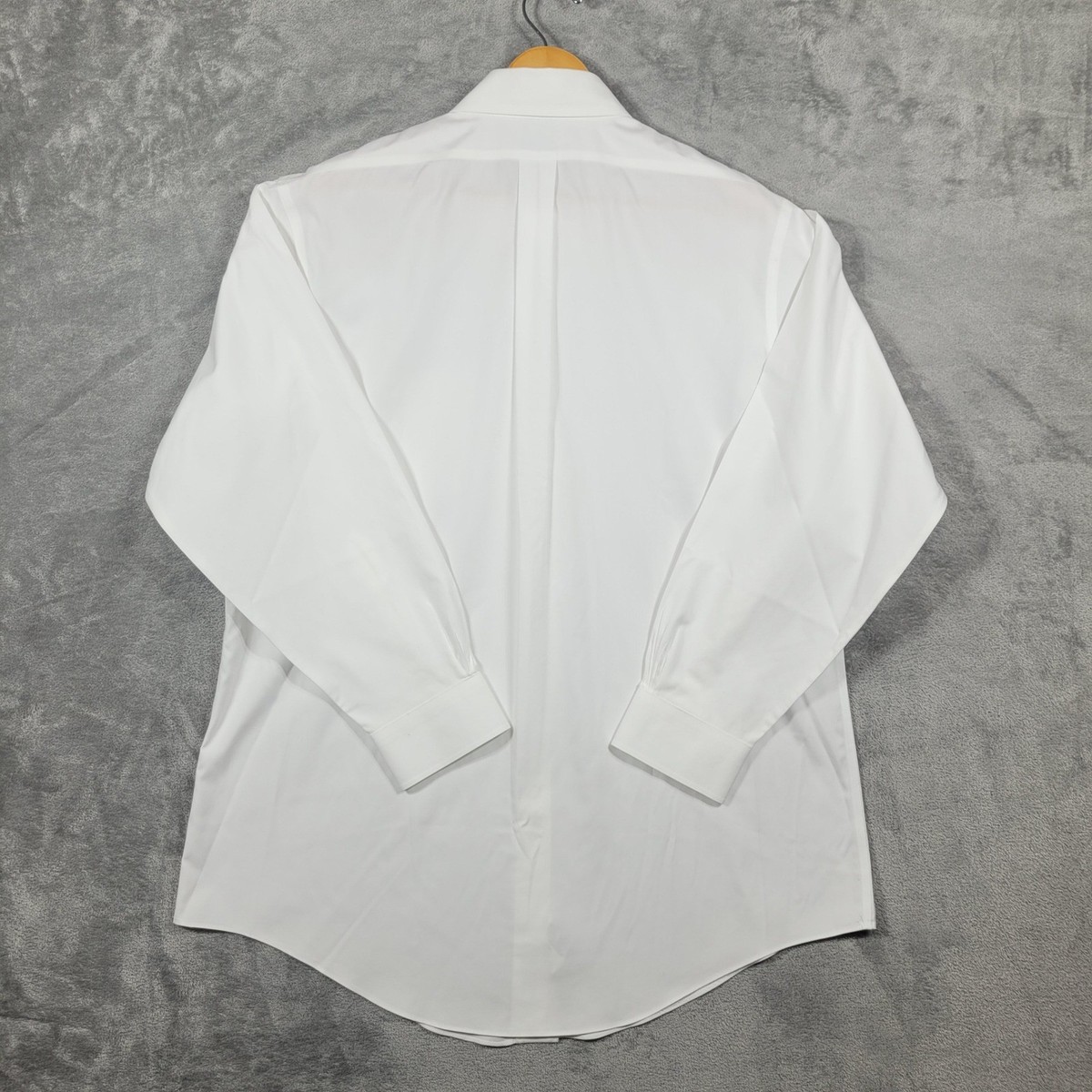Brooks Brothers Dress Shirt Men 17-33 White Slim Fit Non-Iron