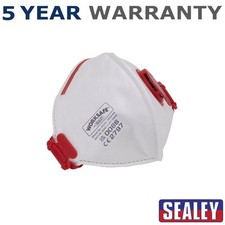 Image of Sealey Worksafe� Valved Fold Flat Mask FFP3 Pack of 10 9333/10
