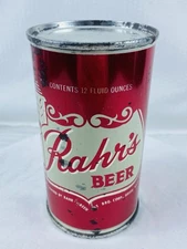 Rahr's BEER Steel Flat Top 12 oz. 1950's "STRONG" - Green Bay, Wisconsin EB#11