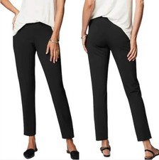 J Jill Wearever Collection Smooth Fit Slim Leg Pants Womens Medium Black