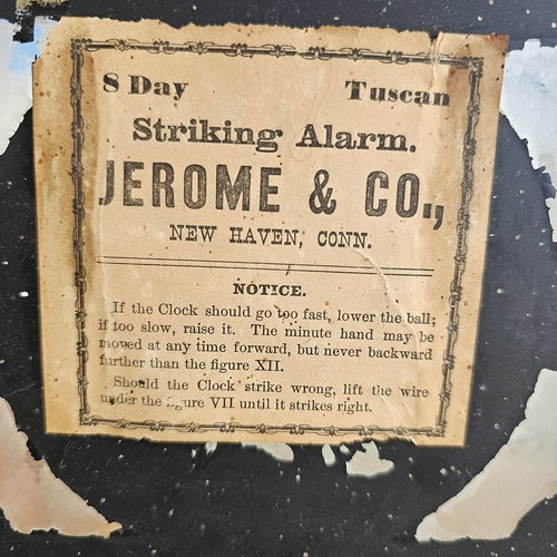 Jerome & Co Tuscan Clock Cira 1820-1856 Serviced And Working Read Description - Picture 11 of 12