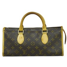 Authentic Louis Vuitton LOUIS VUITTON LV Popincourt Monogram Handbag Brown M4000