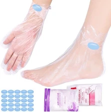 SelfTek 200Pcs Paraffin Wax Bath Liners Disposable Plastic Hand and Foot... 