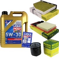 Mann Inspektionspaket 5L Liqui Moly Longlife 5W-30 FüR VW Golf V 1.4 16V Seat